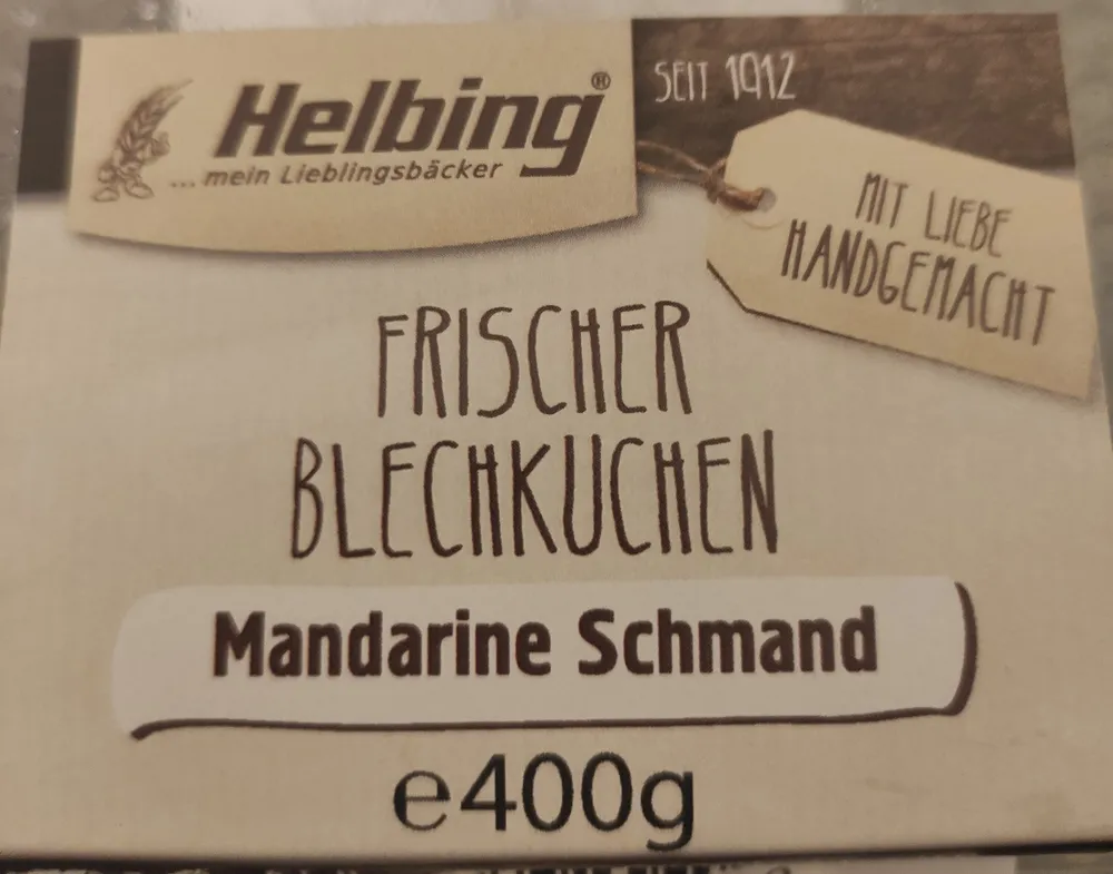 Frischer Blechkuchen Mandarine Schmand