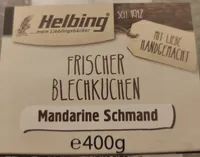 Frischer Blechkuchen Mandarine Schmand