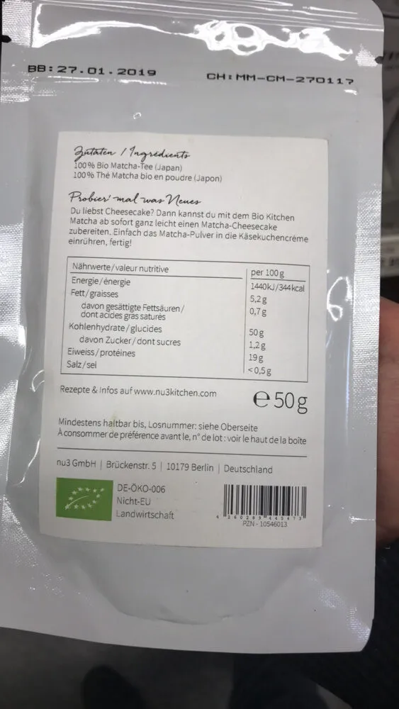 Nu3 Bio Kitchen Matcha + Allos Hildegards Dinkel-müsli, Set