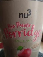 Nu3 Bio Power Porridge, Apfel & Zimt, 6 X