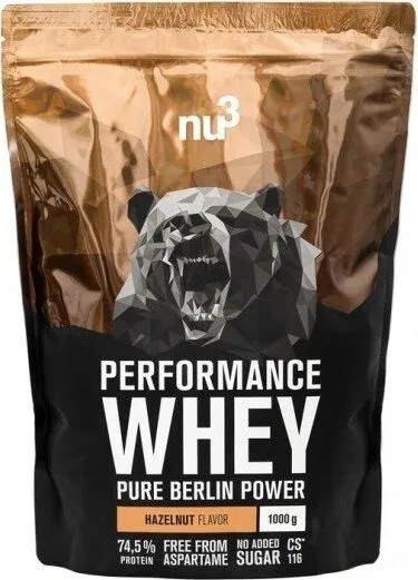 Nu3 Performance Whey, Haselnuss, Pulver