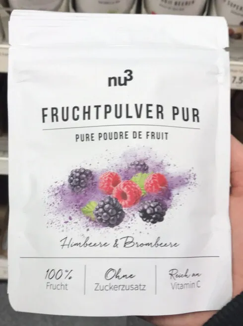 Nu3 Fruchtpulver Pur, Himbeere & Brombeere