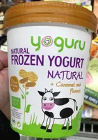 Natural Frozen Yogurt Natural + Caramel and Peanut