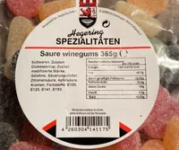 Saure Weingummies