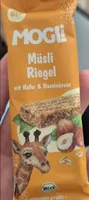 Mogli müsli riegel mit hafer und haselnüssen