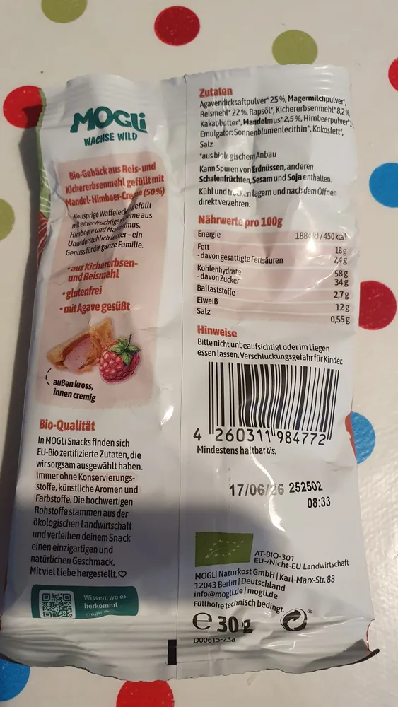 Himbeer Creme Ecken