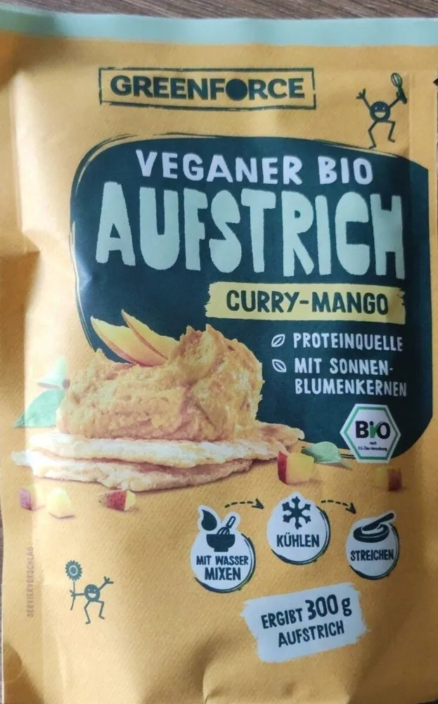 Veganer Bio Aufstrich Curry-Mango