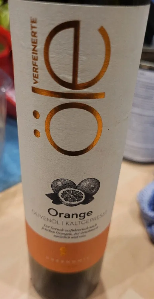 Orange Olivenöl