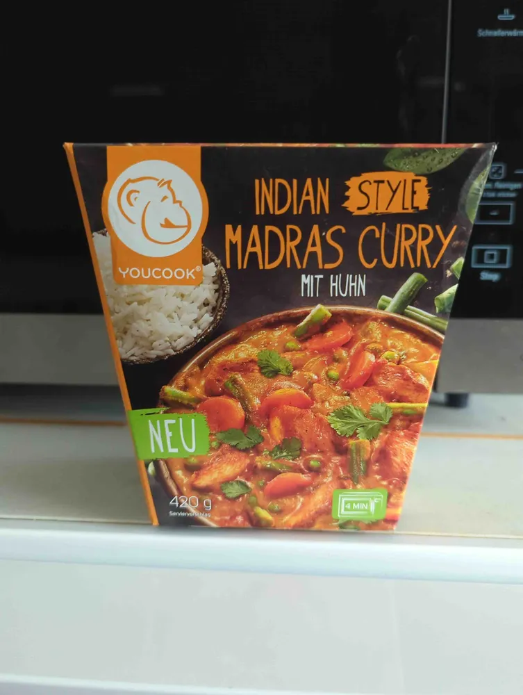 Indian Style Madras Curry mit Hähnchenfilet