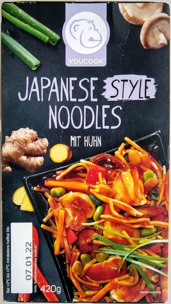 Japanese Style Noodles mit Huhn