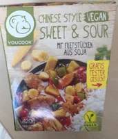 Chinese Style Vegan Sweet & Sour mit Filetstücken aus Soja