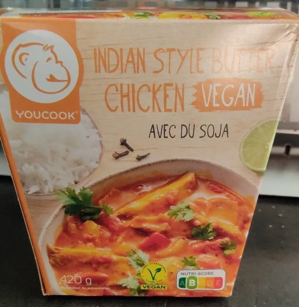 Indiana style butter chicken vegan