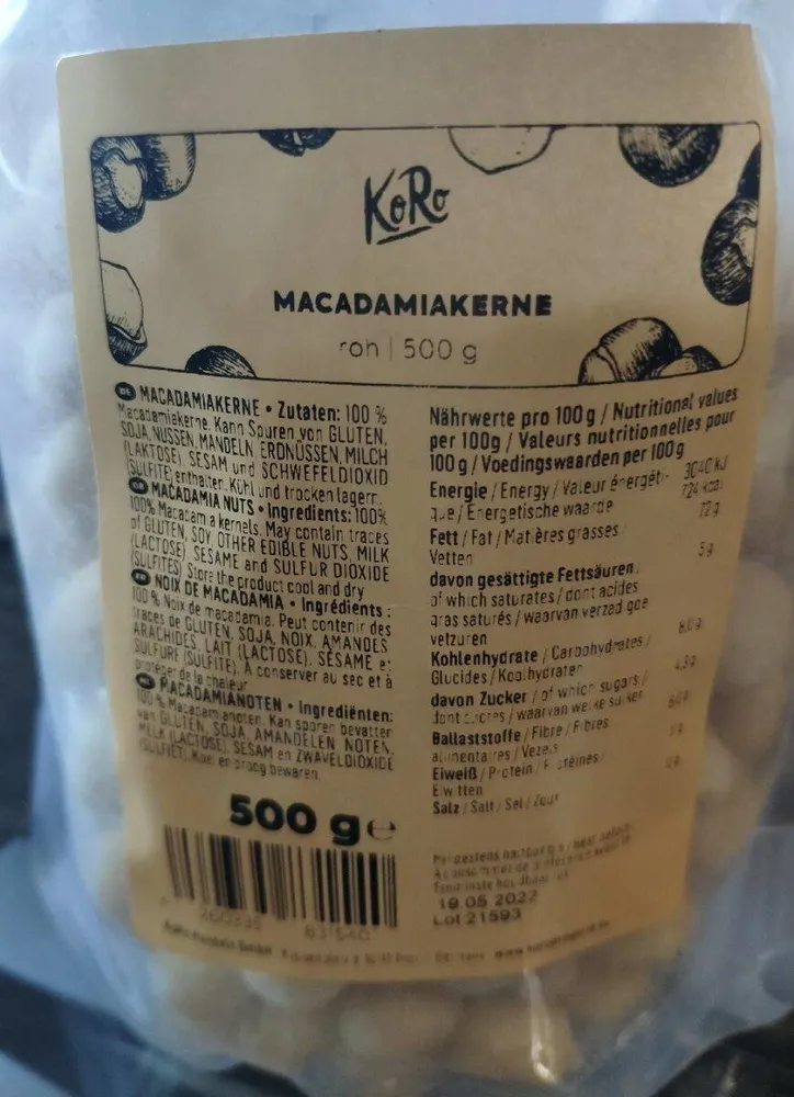 Noix de macadamia