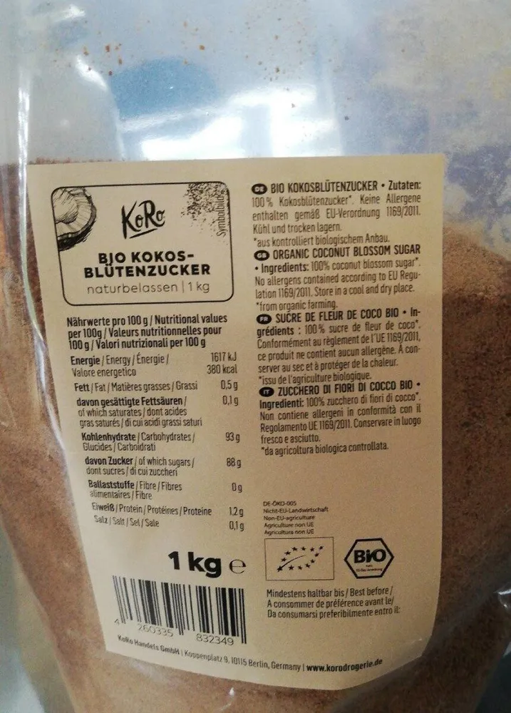 Kokosblütenzucker bio
