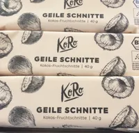 Barres fruitees noix de coco