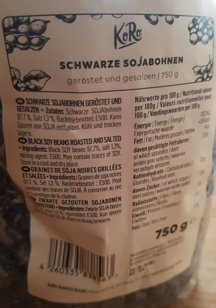 Schwarze Sojabohnen