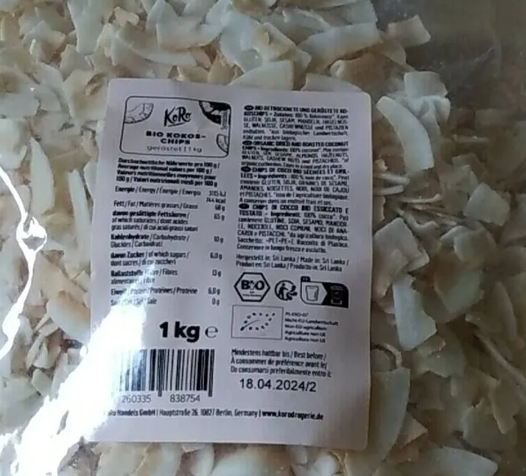 Bio kokos chips