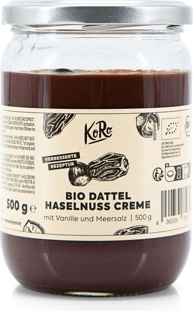 Dattel Haselnuss Creme