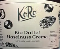 Bio Dattel Haselnuss Creme