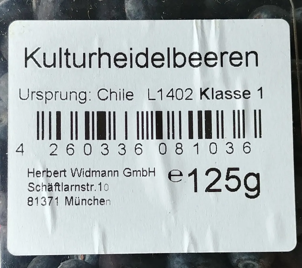 Kulturheidelbeeren