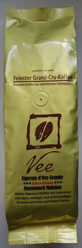 Espresso d'Oro Grande, Extra Crema, Monsooned Malabar