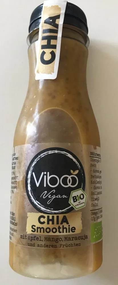 Viboo Vegan Chia Smoothie Mit Apfel, Mango Und Maracuja