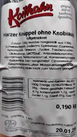 Harzer Knüppel ohne Knoblauch
