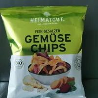 Gemüse-Chips gesalzen