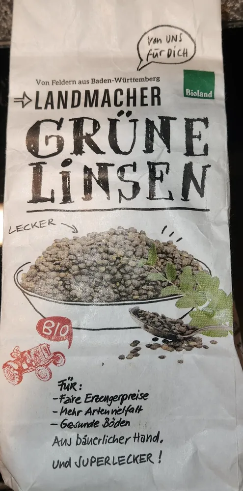 Grüne Linsen