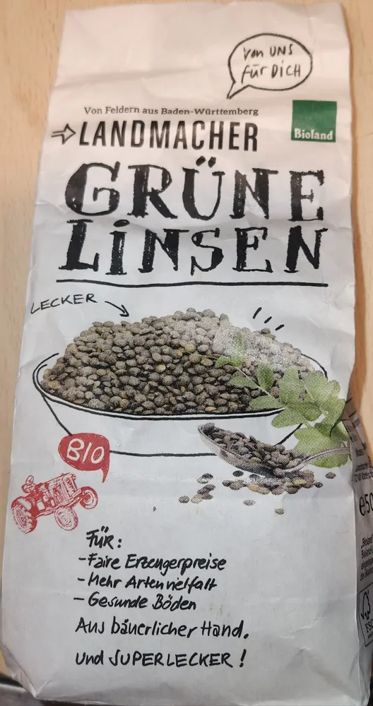 Grüne Linsen