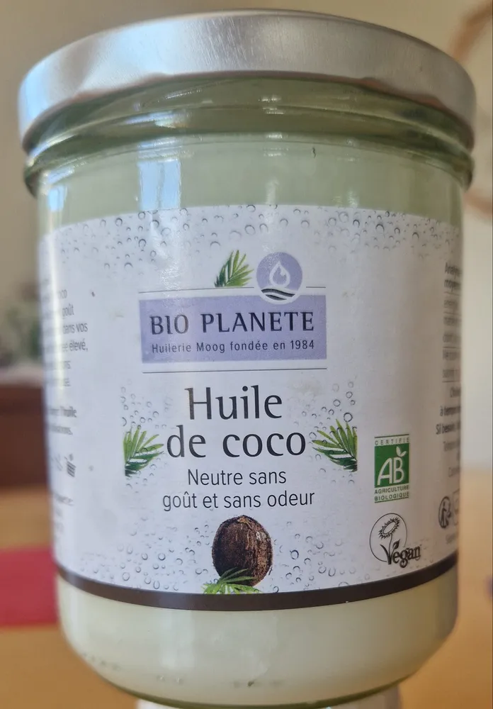 Huile de coco neutre sans goût et sans odeur