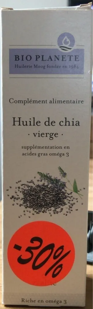 Huile de chia vierge