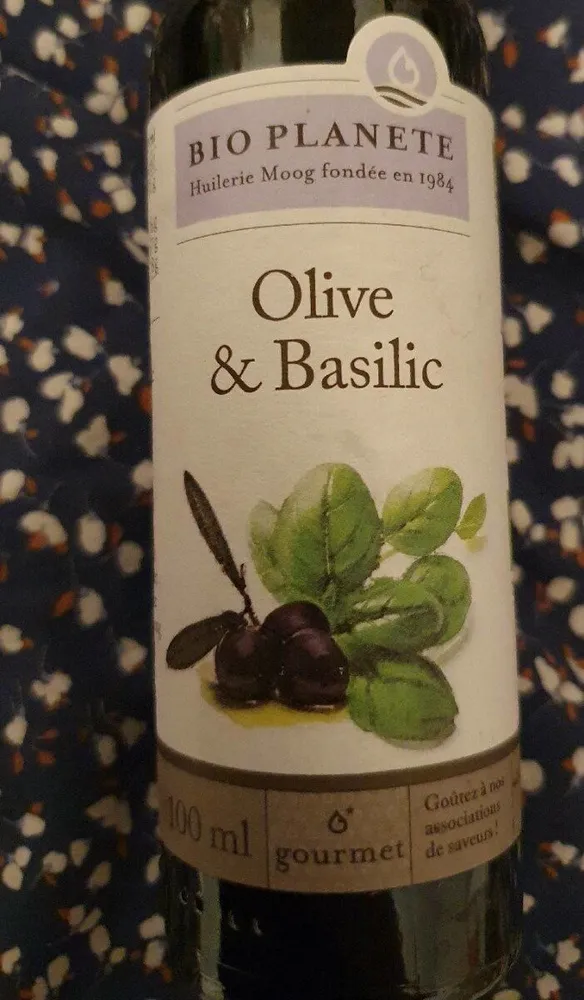 Huile olive basilic