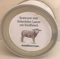Bratwurst vom Hohenloher Lamm mit Rindfleisch