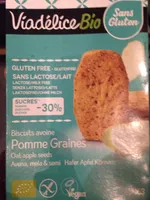 Biscuit avoine pommes graines