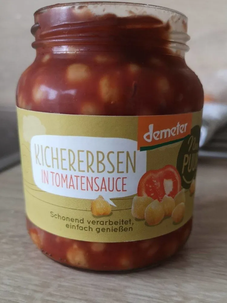 Kichererbsen in Tomatensauce