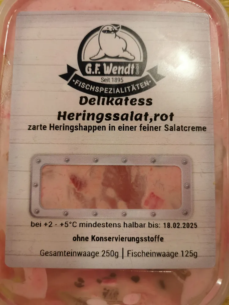 Delikatess Heringssalat, rot