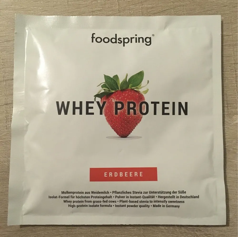 Foodspring Whey Protein Erdbeer