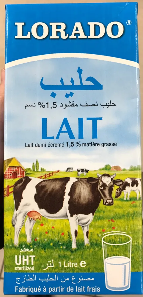 Lait demi-écrémé