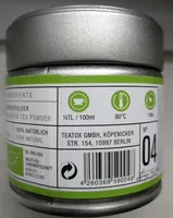 ENERGY MATCHA - ORGANIC GREEN TEA POWDER