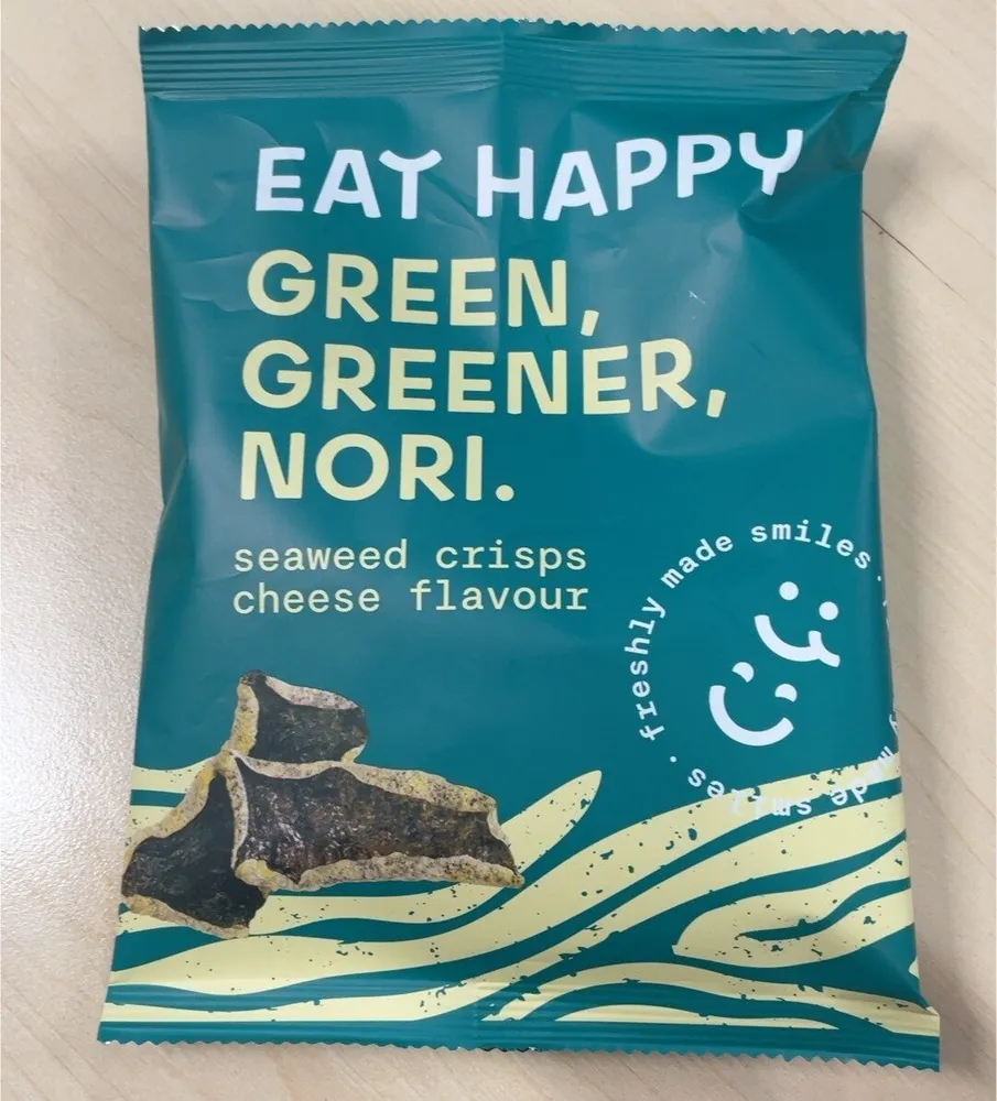 Seaweed crisps cheese flavour