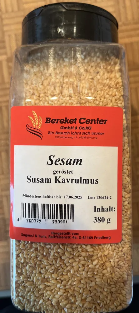 Sesam, geröstet