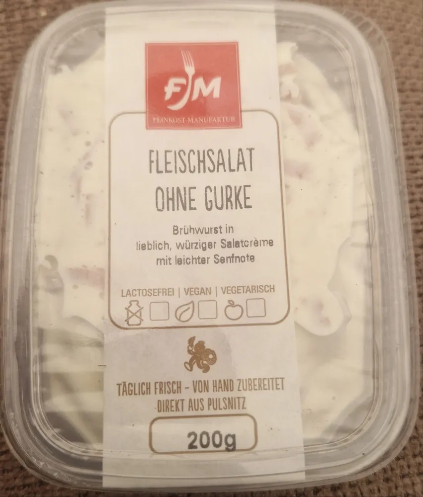 Fleischsalat ohne Gurke