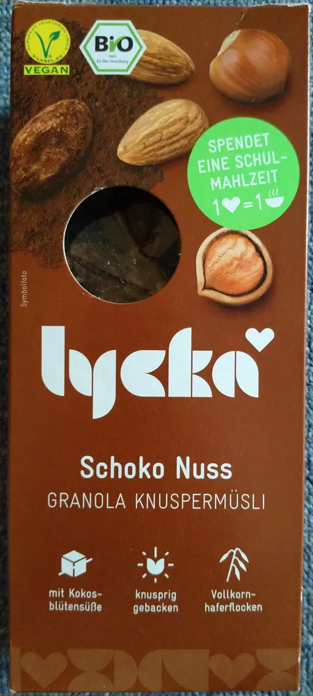 Schoko Nuss Granola Knuspernüsli