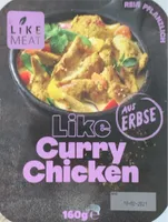 Curry Filetstücke aus Erbsenprotein