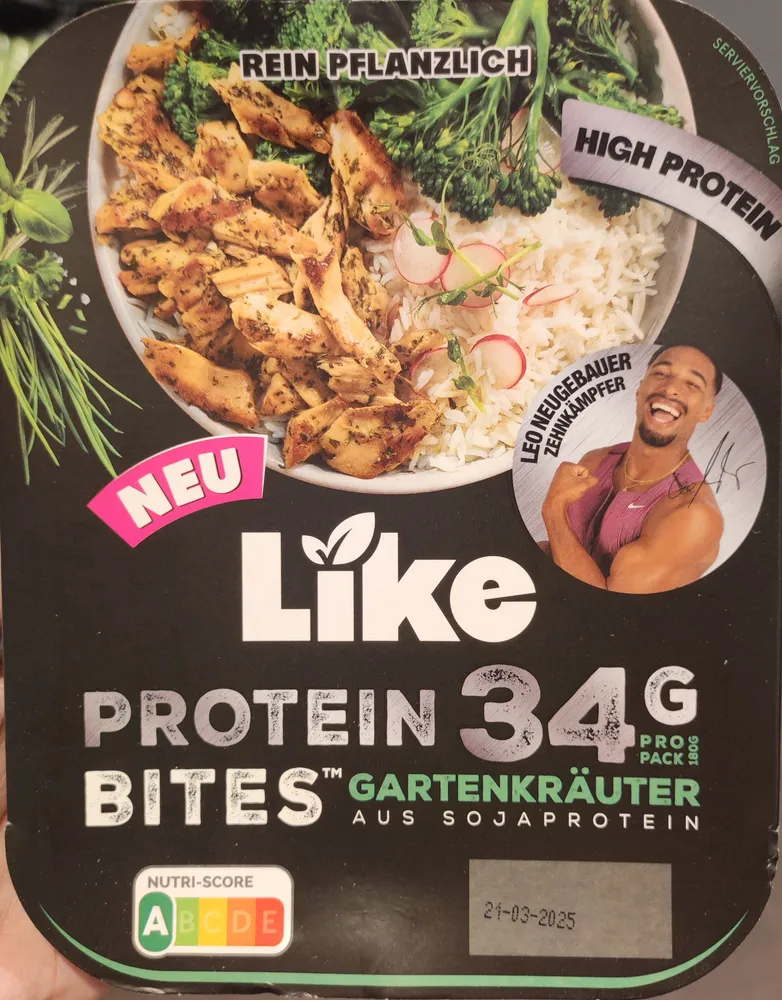 Protein bites Gartenkraüter aus Sojaprotein