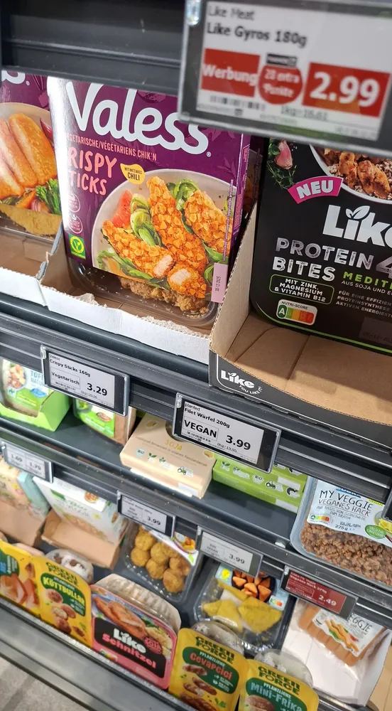 Protein 40g Bites Green Pesto aus Soja und Erbsenprotein.