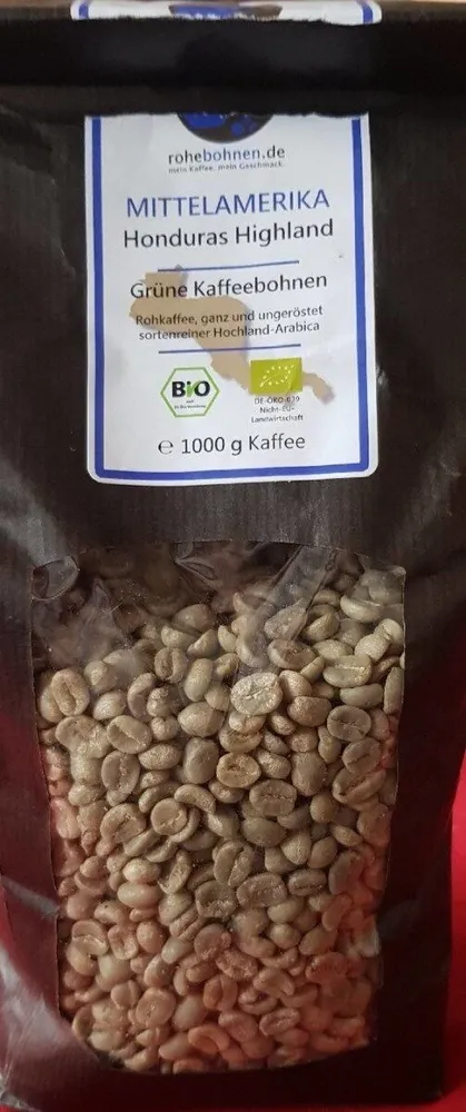 Rohkaffee-Bohnen Honduras
