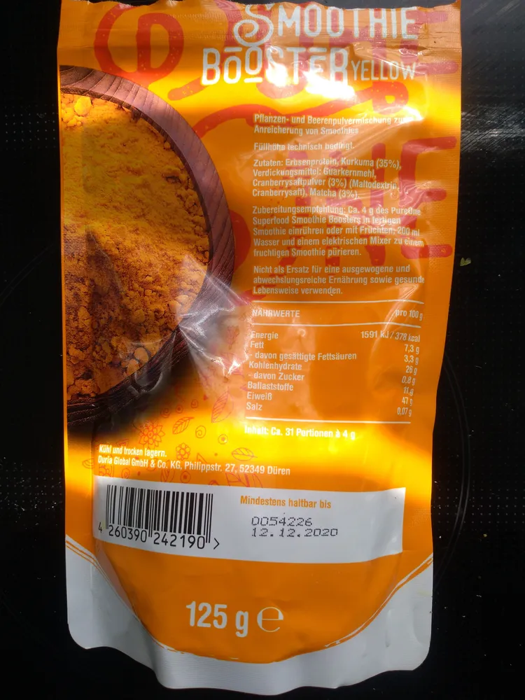 Superfood Smoothie Booster yellow