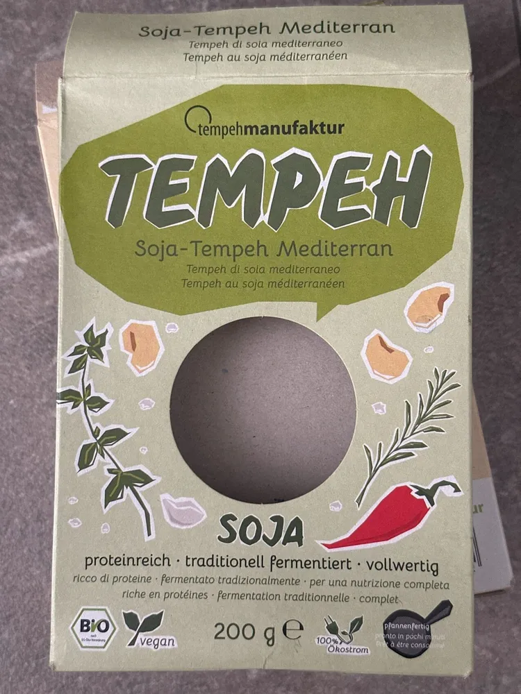 Soja-Tempeh mediterran